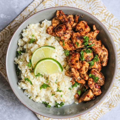 JERK CHICKEN WITH CAULI RICE