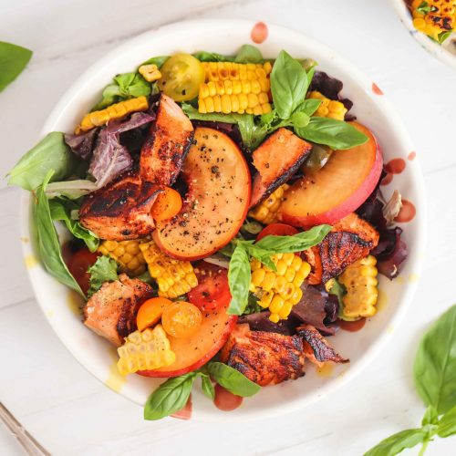 PEACH & SALMON SALAD